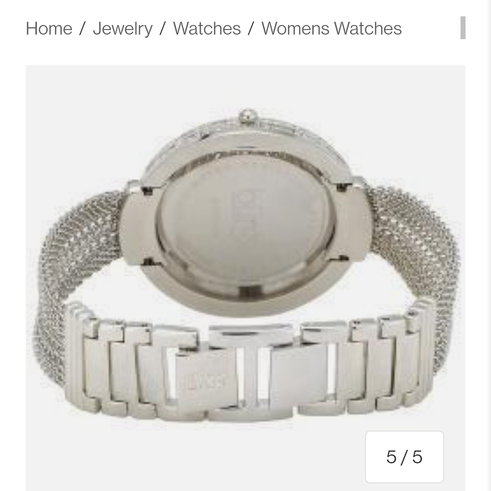 Women's Silvertone Crystal Watch - Picture 4 of 9